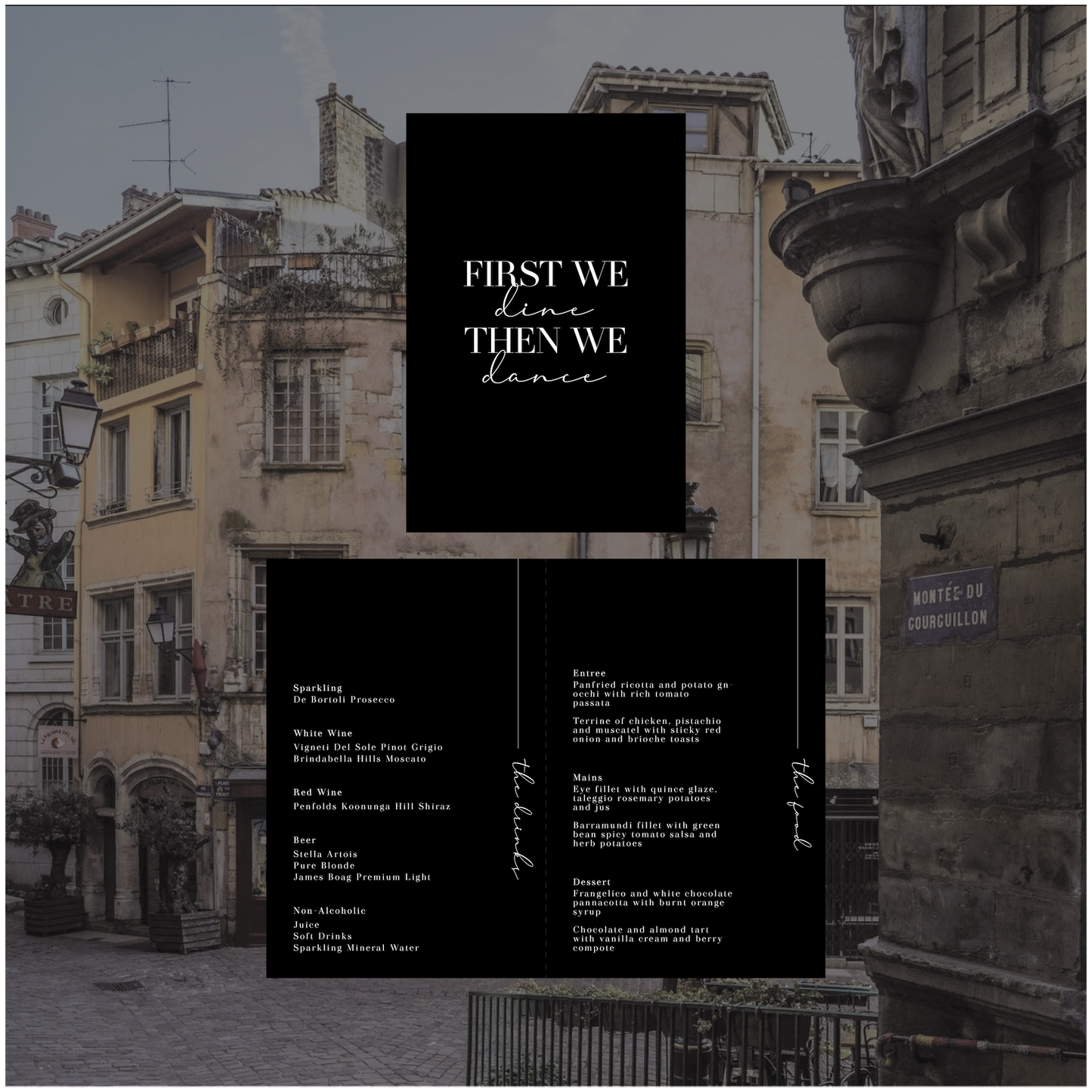 Lyon Standing Table Menu