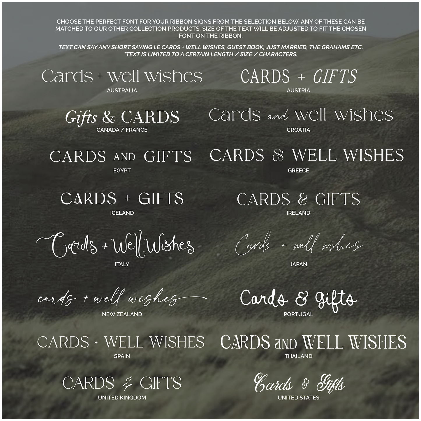 Printed Ribbon Signs