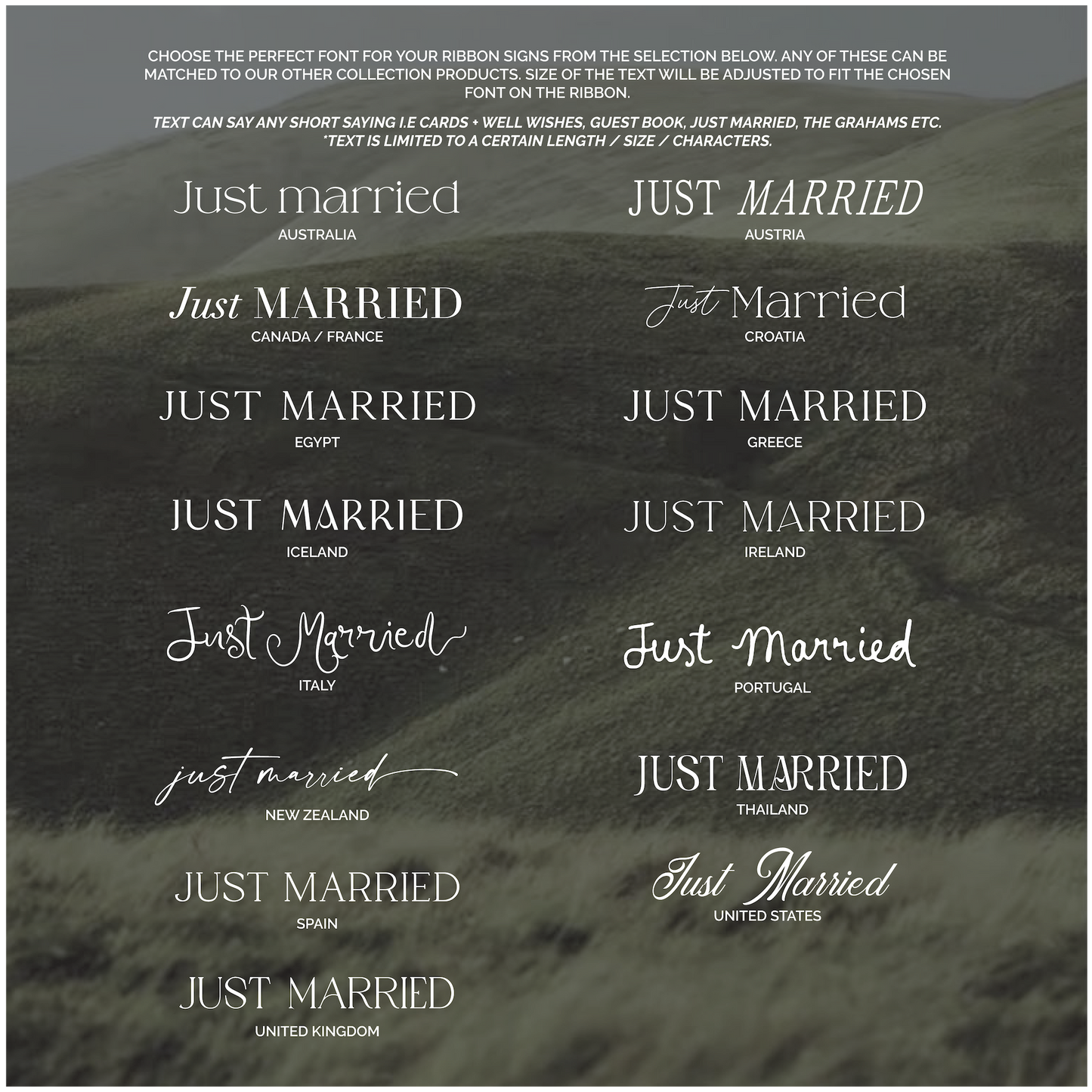 Printed Ribbon Signs