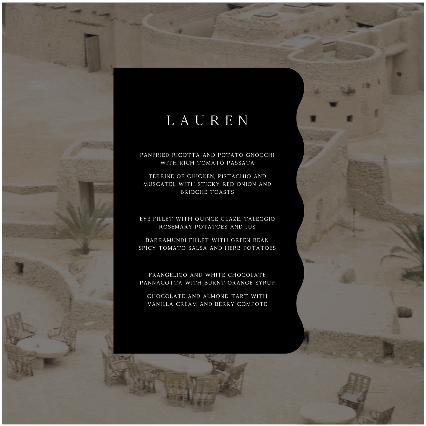 Siwa Menu