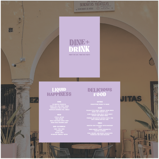 Tulum Standing Table Menu