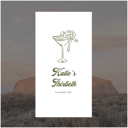 Uluru Event Linen Sign