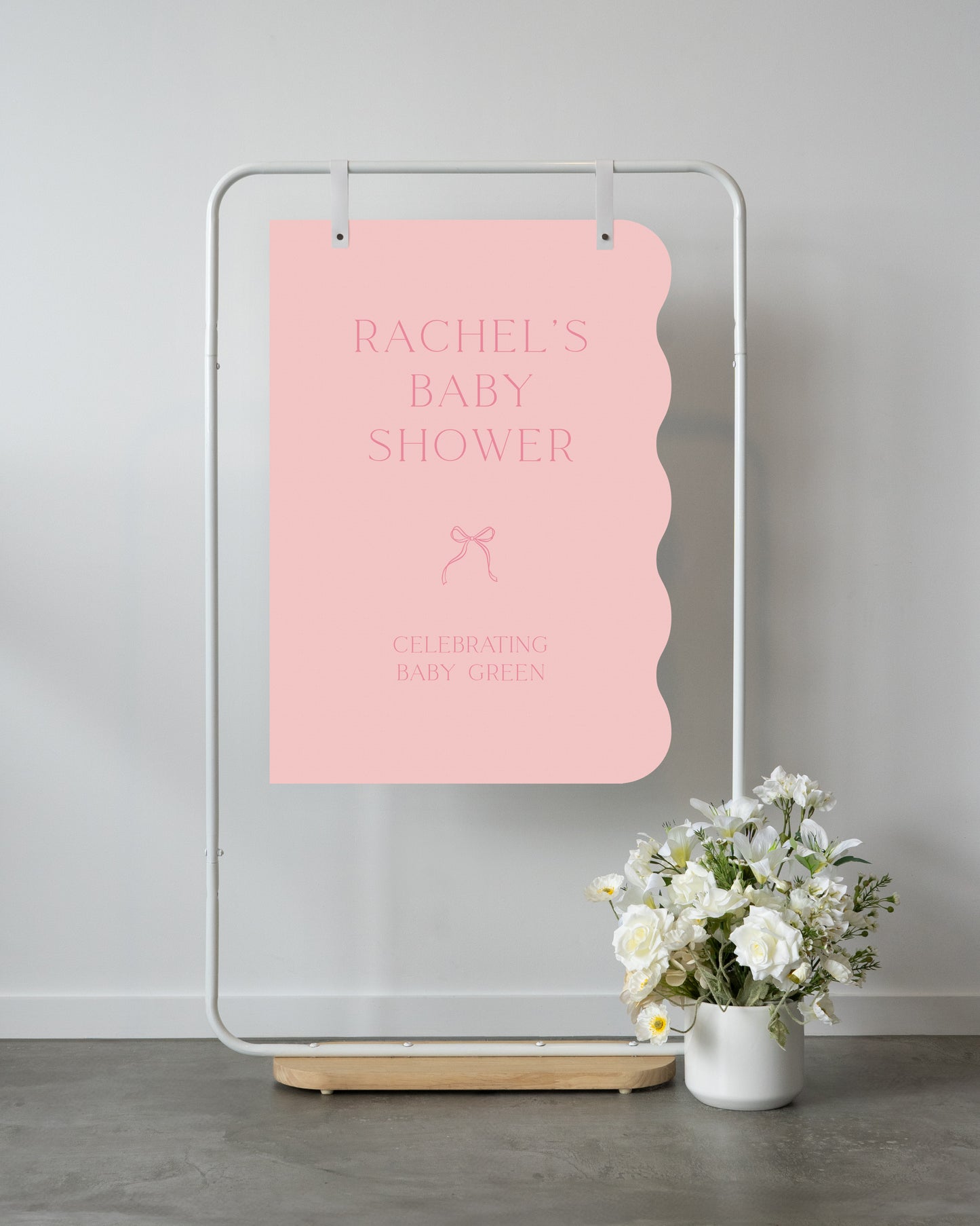 Blue Grotto Baby Shower Welcome Sign