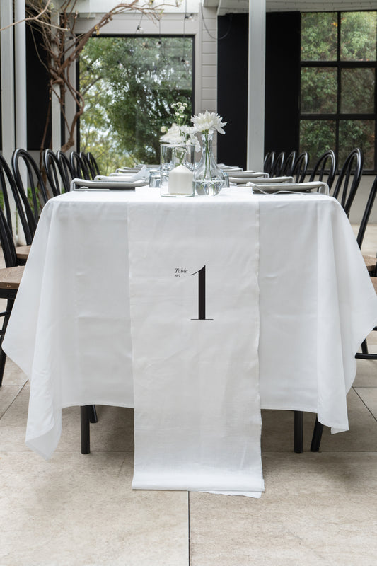 Quebec Linen Table Number