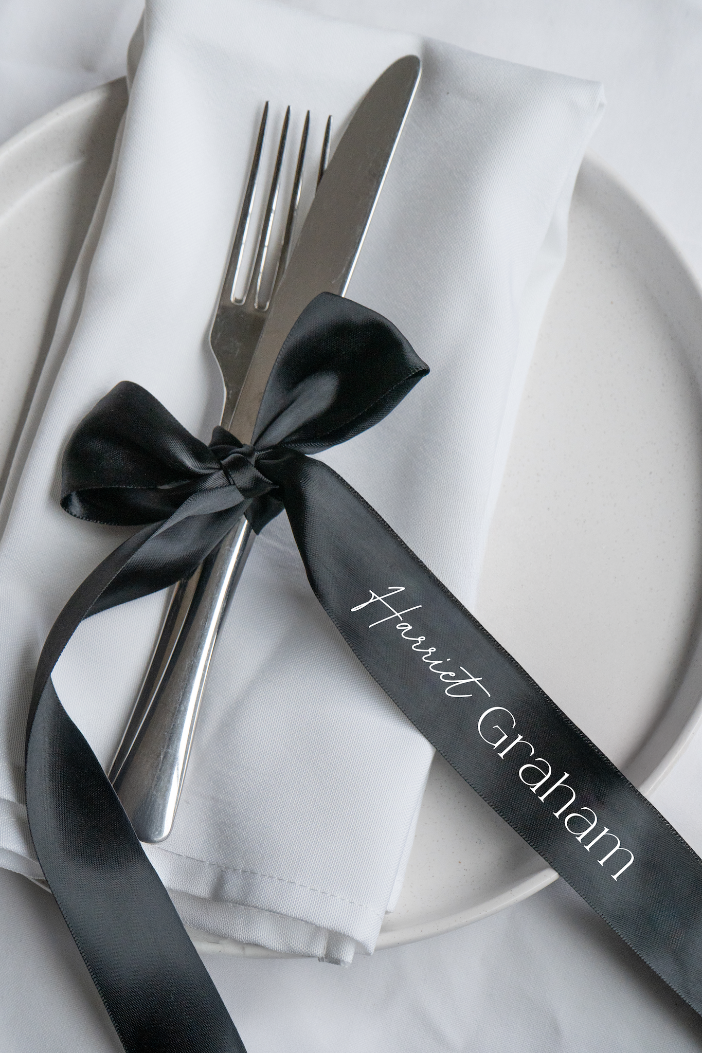 Printed Ribbon Placecards