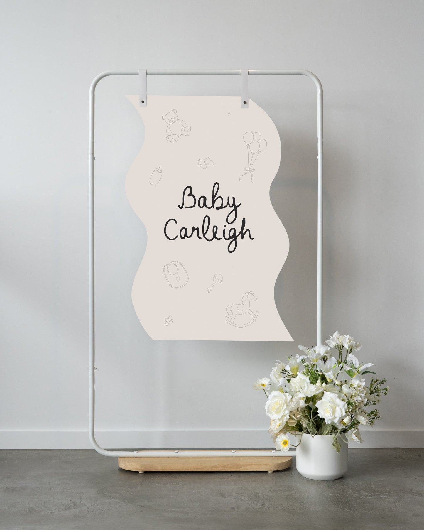 Grand Prismatic Baby Shower Welcome Sign