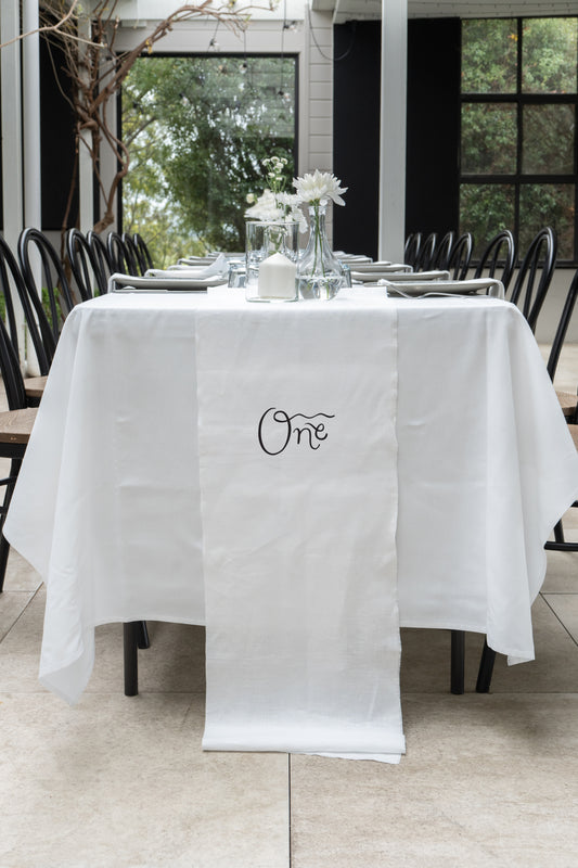 Naples Linen Table Number