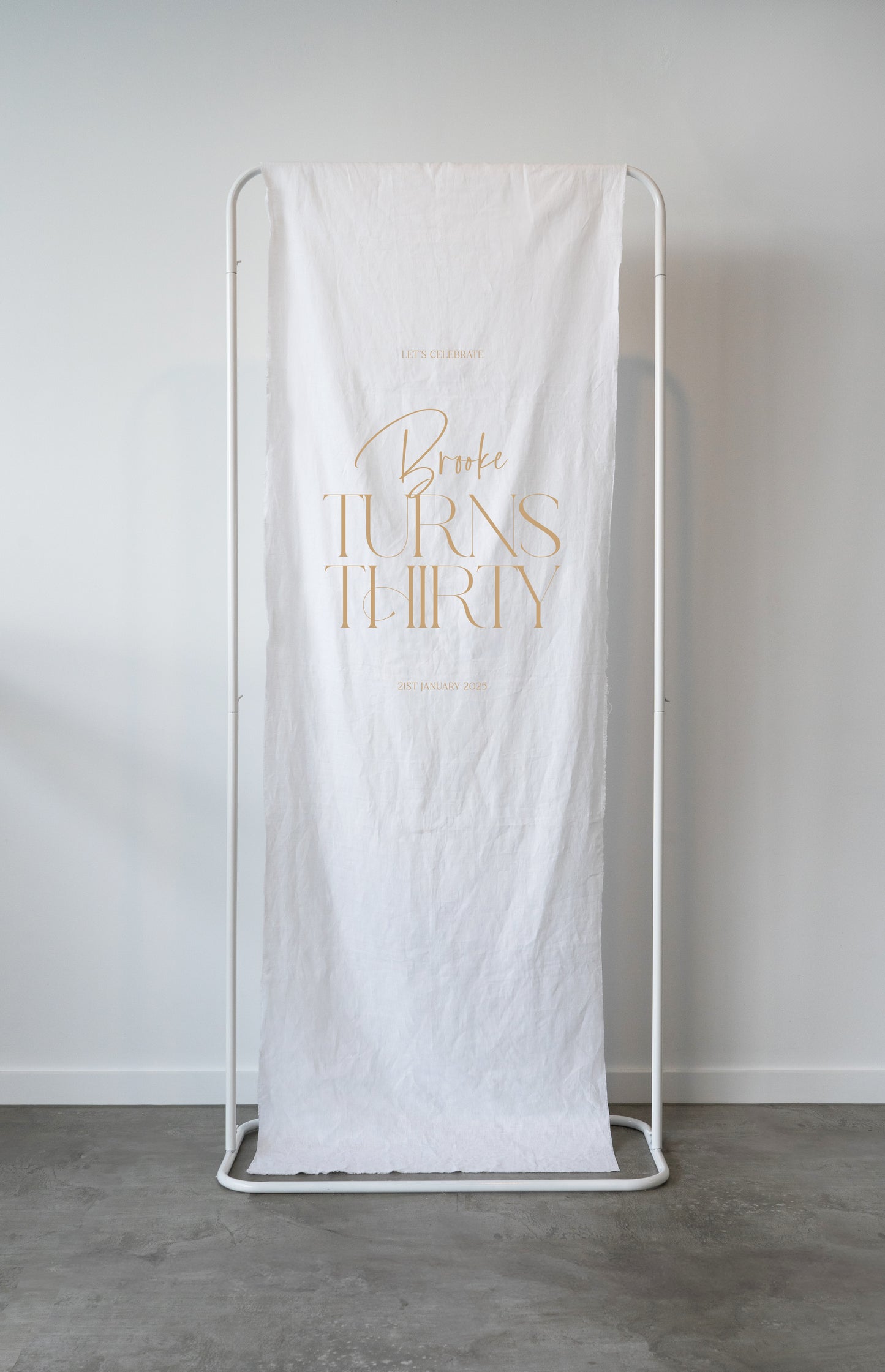 Louvre Event Linen Sign